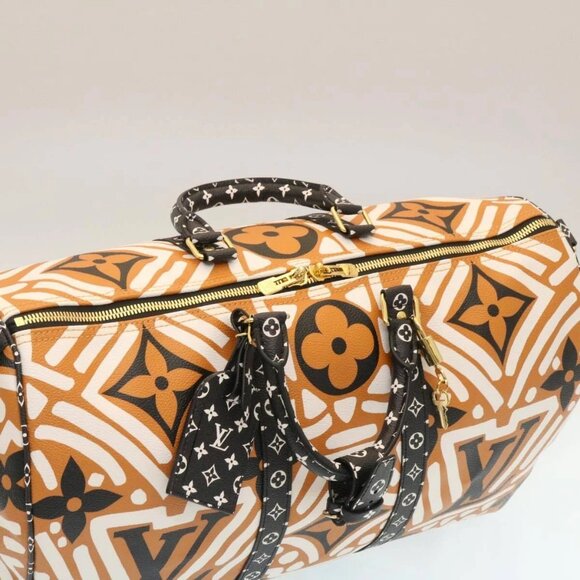 LOUIS VUITTON LV Crafty Keepall Bandouliere 45 Boston Caramel - Picture 11 of 16